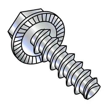 1/4" - 10 x 1 1/4" Thread-Rolling Screws | Steel | Zinc/Clear | IHWH | Unslotted | 1420LWS