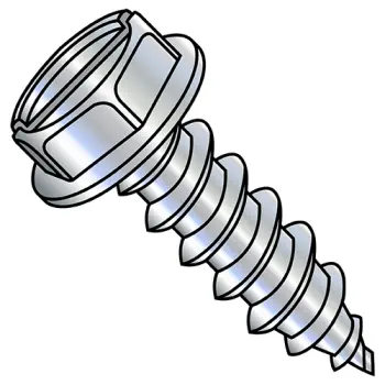 1/4" - 14 x 1 1/2" Self-Tapping Screws | type-ab | Steel | Zinc/Clear | IHWH | Slotted | 142407ABSW