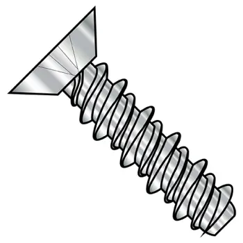 4-24X1/4  Phillips Flat Undercut High Low Screw Fully Threaded 410 Stainless Steel