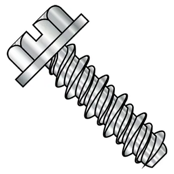 8-18X1/2 #6HD  Slotted Indented Hex Washer High Low Fully Threaded 18-8 Stainless Steel