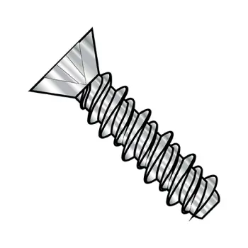 4-24X7/16  Phillips Flat High Low Screw Fully Threaded 18-8 Stainless Steel