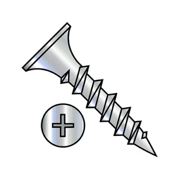 #6 x 1 1/8" Drywall Screws | Steel | Zinc/Clear | Phillips | Bugle | 0618CPGZ