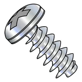 M2.2-.98X6  Metric Phillips Pan Head PT Alternative Fully Threaded Zinc & Bake