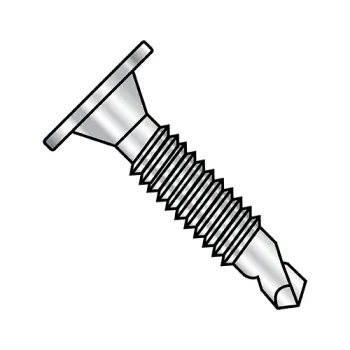 #10" - 24 x 1" Self-Drilling Screws | 410 Stainless Steel | Plain | Phillips | Wafer | 1016KWAFM410