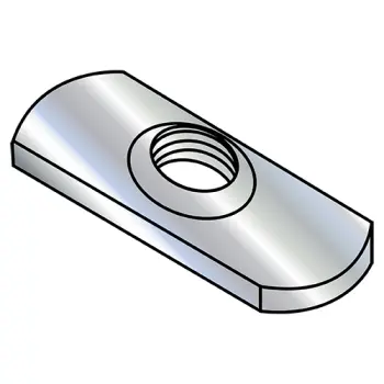1/4-20  Spot Weld Center Hole Tab Thin Weld Nut Plain
