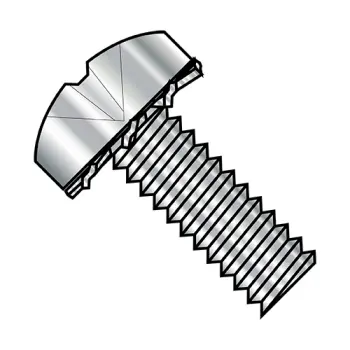 6-32X5/8  Phillips Pan External Sems Machine Screw Fully Threaded 18-8 Stainless Steel