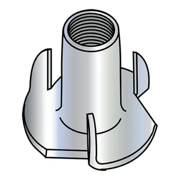 3/8-16X7/16  3 Prong Tee Nut Zinc