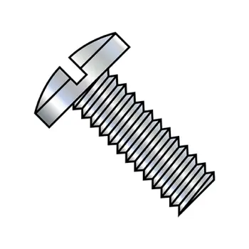 #2 - 56 x 7/16" Machine Screws | Steel | Zinc/Clear | Slotted | Bind & Undercut | 0207MSB