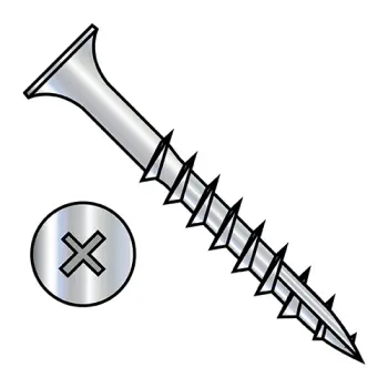 8X2  Phillips Bugle Head Coarse Thread Type 17 Point Deck Screw Dacrotized