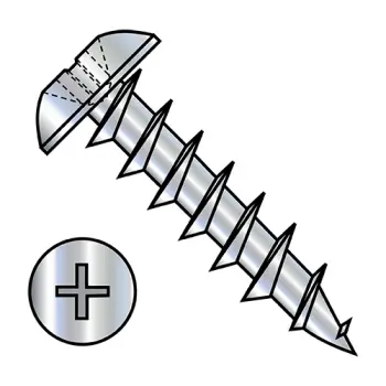 6-13X5/8  Phillips Truss Deep Thread Wood Screw Full Thread Zinc Bake