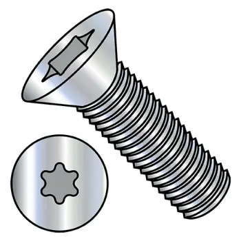 M2-0.4X4  ISO14581 Metric 6 Lobe Flat Machine Screw Full Thd Class8.8 Heat Treat Zinc ROHS