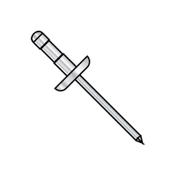 1/8X.062-.250  Multi Grip Dome Rivet Zinc