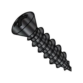 #8 - 15 x 1 1/2" Self-Tapping Screws | type-a | Steel | Phosphate | Oval | Phillips | 0824APO6B