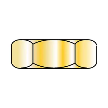 10-32X5/16X7/6  Small Pattern Hex Machine Screw Nut Zinc Yellow