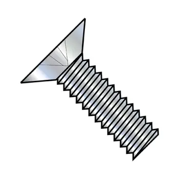 #6 - 32 x 1" Machine Screws | Steel | Zinc/Clear | Phillips | Flat | 0616MP1