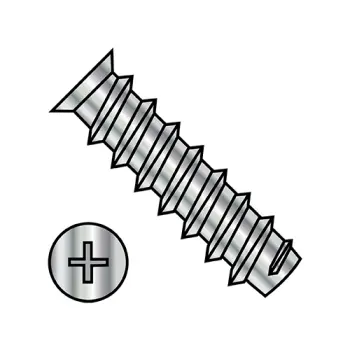 M6.3X13  Metric Phil Flat 7.0-7.3HD OD European Drawer Slide Screw Full Thd Bright Nickel