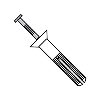 1/4 X 2 Flat Head Nail In Anchor Nylon