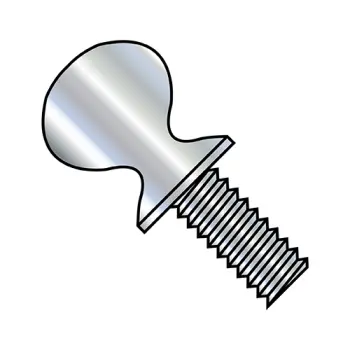 8-32X1/2  Thumb Screw With Shoulder Full Thread Zinc