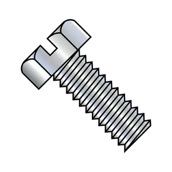 4-40X5/16  Slotted Indented Hex Head Machine Screw Fully Threaded Zinc