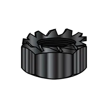 6-32  K Lock Nut 18-8 Stainless Steel Black Oxide and Oil