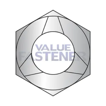 M4-0.7  Metric Prevailing Torque Type Hexagon Nut Based On  Din 934 A2 Stainless Steel
