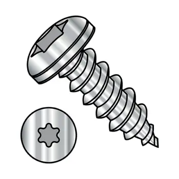 6-20X1  6 lobe Pan Self Tapping Screw Type AB Fully Threaded 18-8 Stainless Steel