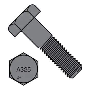 #1-8 X 3 1/2"  Heavy Hex Structural Bolts A325-1 Plain Made in North America