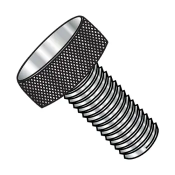 4-40X5/16  Knurled Thumb Screw Full Thread Aluminum