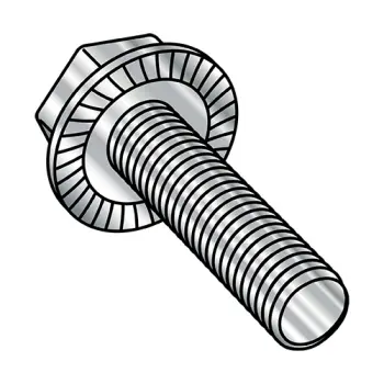 M6-1.0X12  Metric Din 6921 Hex Flanged Washer Serrated Screw Full Thead A2 Stainless Steel