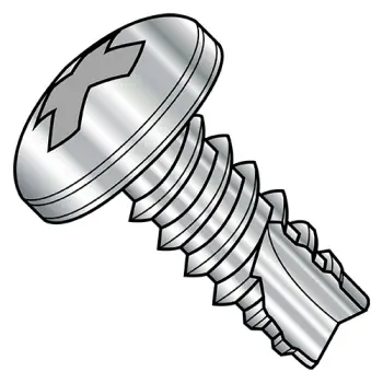 10-16X3/8  Phillips Pan Thread Cutting Screw Type 25 Fully Threaded 410 Stainless Steel