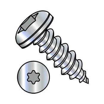 10" - 12 x 2 1/2" Self-Tapping Screws | type-a | Steel | Zinc/Clear | Pan | 6-Lobe | 1040ATP