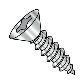 6-18X5/8  Phillips Flat Self Tapping Screw Type A Fully Threaded 18-8 Stainless Steel