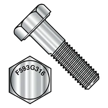 1/4"-20 X 2 1/2"  Hex Cap Screw 316 Stainless Steel