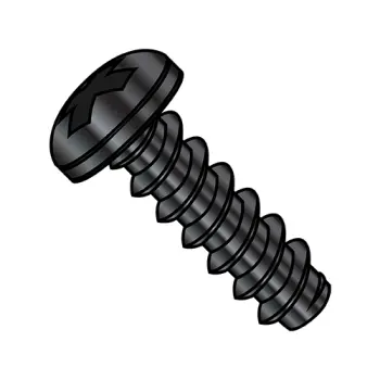 10-16X5/8  Phillips Pan Self Tapping Screw Type B Fully Threaded Black Oxide