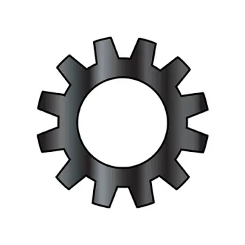 5/16  External Tooth Lock Washer 18-8 Stainless Steel Black Oxide and Oil