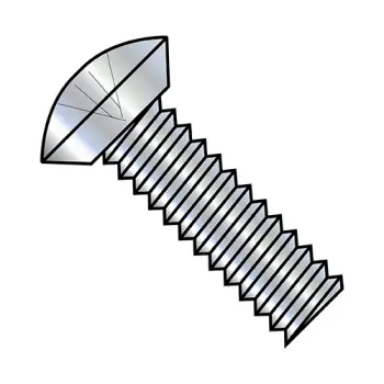 #10 - 32 x 1/4" Machine Screws | Steel | Zinc/Clear | Phillips | Oval | 1104MPOU