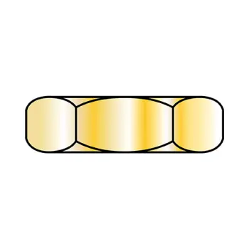 3/8-16  MS51967 Military Finished Hex Nut Coarse Thread Grade B Cadmium Yellow DFAR