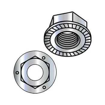 5/16-18  Serrated Flange Hex Lock Nuts Grade 5 Zinc