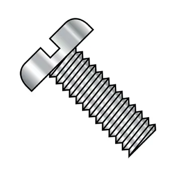 0-80X9/32  Slotted Pan Machine Screw Fully Threaded 18-8 Stainless Steel