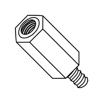 4-40X1  One Quarter Hex Male Female Threaded Standoff Nylon