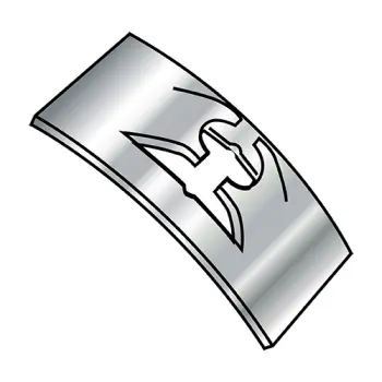 C105SS-440-4  Flat Steel Spring Nut 301 Stainless Steel (Half-Hard)