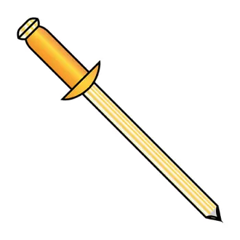 1/8X.06-.12  Copper Rivet With Brass Mandrel