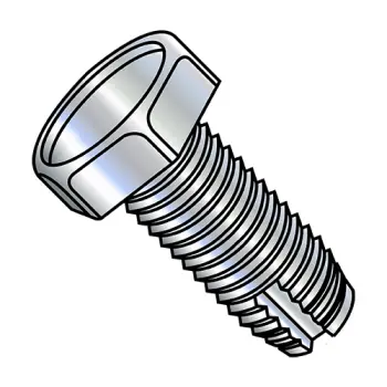 3/8-16X3/4  Unslotted Indented Hex Head Thread Cutting Screw Type 1 F/T Zinc And Bake