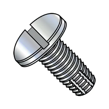 4-40X1/4  Slotted Pan Thread Cutting Screw Type F Fully Threaded Zinc