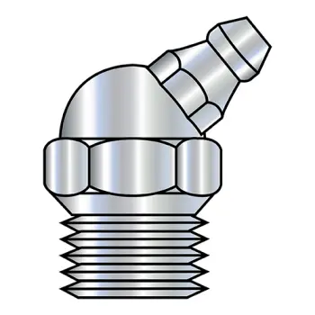 1/8-27X.844  Grease Fitting 7/16 Hex, 1/8-27 SPL Pipe Thread Zinc ROHS Hole Size .373-.380