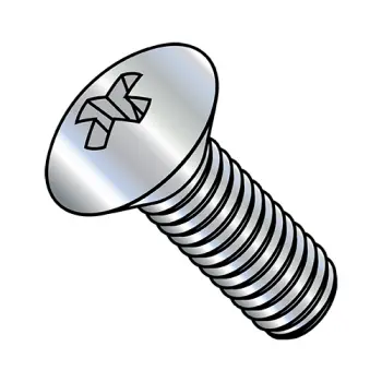 10-32X3/8  Phillips Oval Head Machine Screw Fully Threaded Zinc
