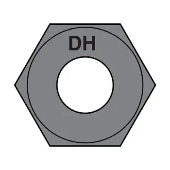 1-8  Heavy Hex Structural Nuts A 563 DH Plain USA