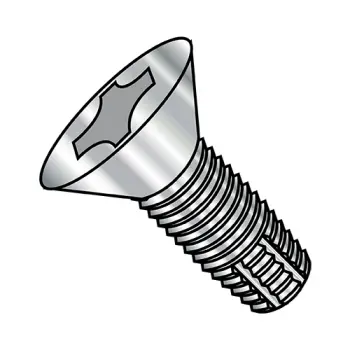 6-32X3/8  Phillips Flat Thread Cutting Screw Type F Fully Threaded 18-8 Stainless Steel