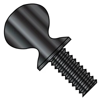 1/4-20X1 1/2  Thumb Screw With Shoulder Full Thread Black Oxide and Oil
