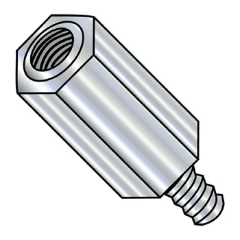 2-56X3/16  3/16" Across Flats Hex Male Female Standoff  Steel Zinc Plated